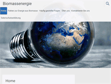 Tablet Screenshot of biomassenergie.ch
